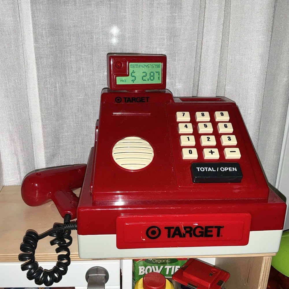 Target Stores store Battat Battery Operated Cash Register Toy Till Vintage WORKS